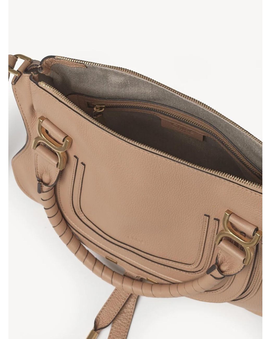Chloé Natural Chloé Marcie Medium Tote Bag