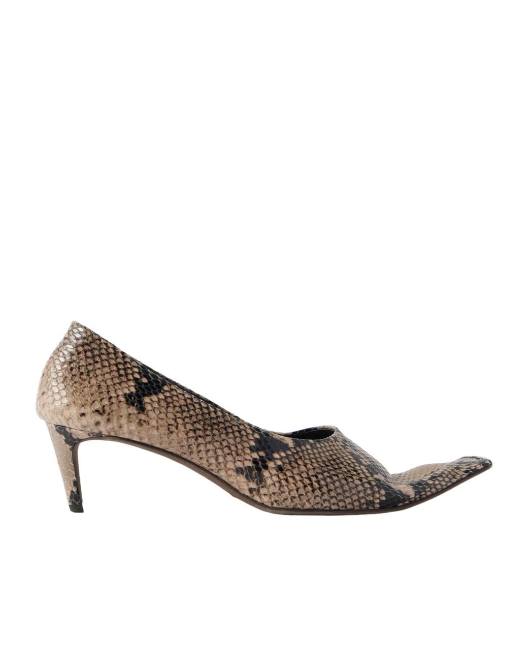 Khaite White Marlene Embossed Pumps