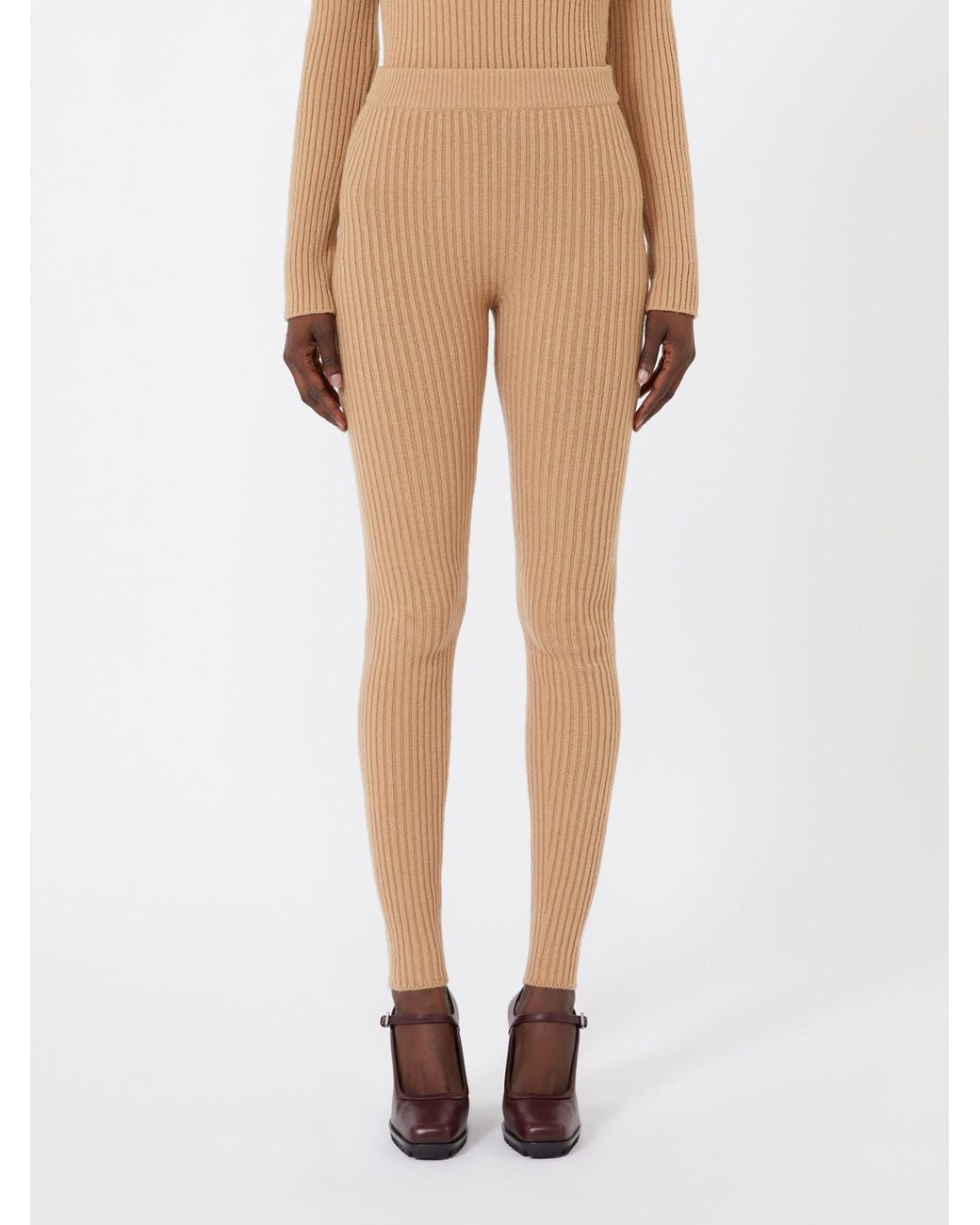 Max Mara Natural Apogeo Knitted Trousers