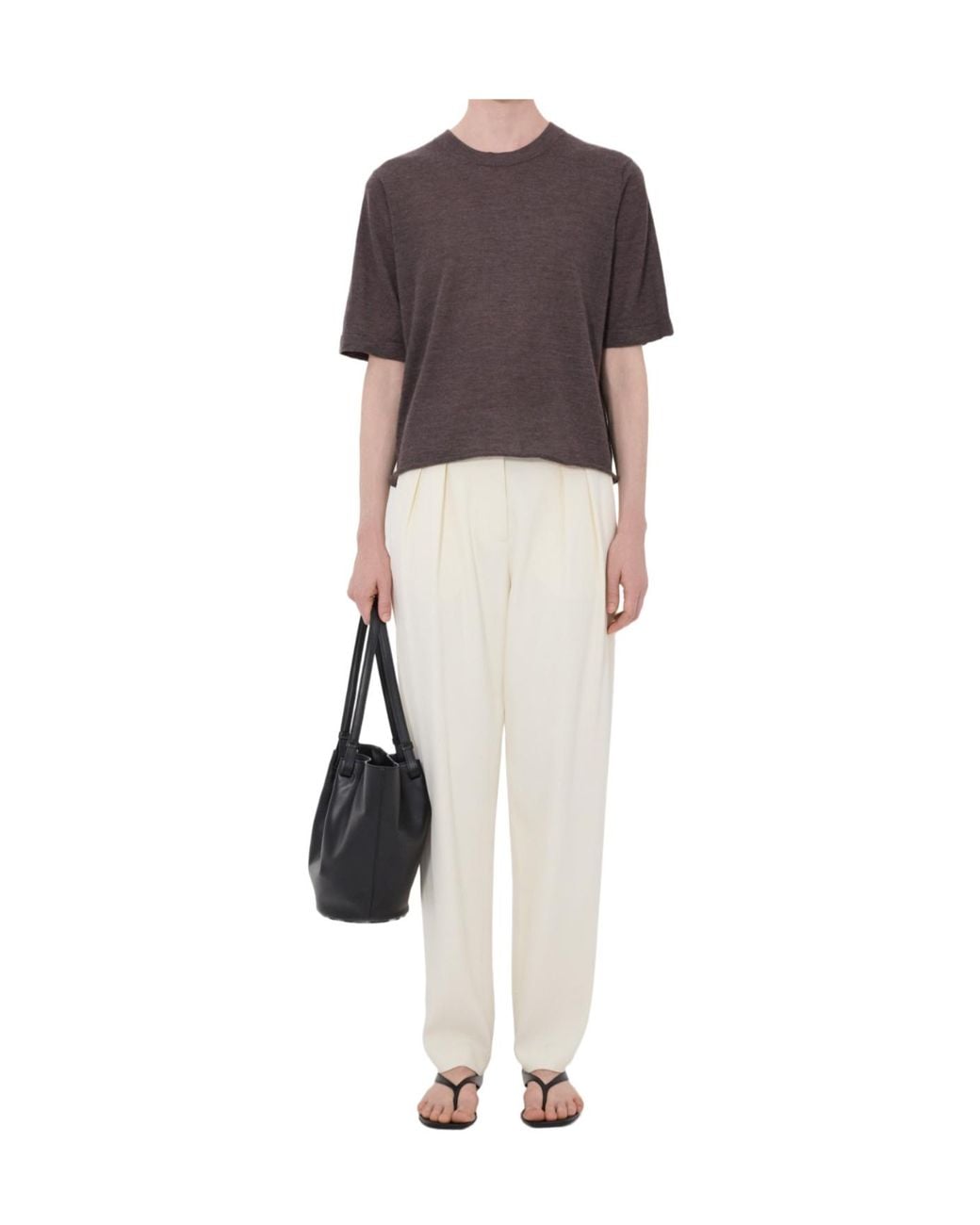 Loulou de Saison Brown Short-Sleeved T-Shirt