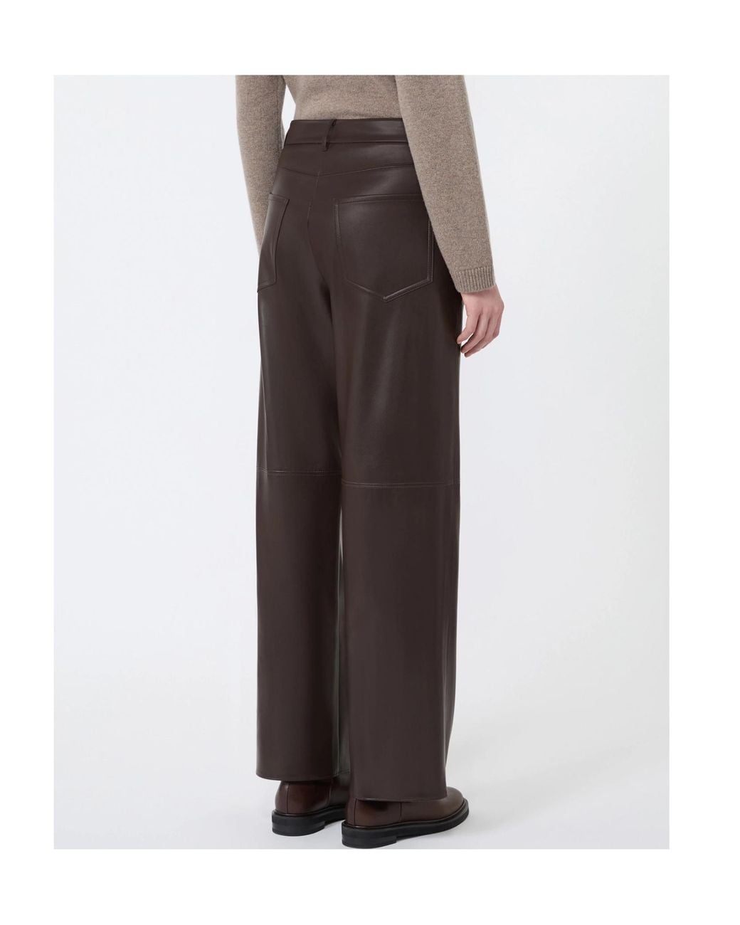 Max Mara Brown Smmsospiro Straight Leg Pants