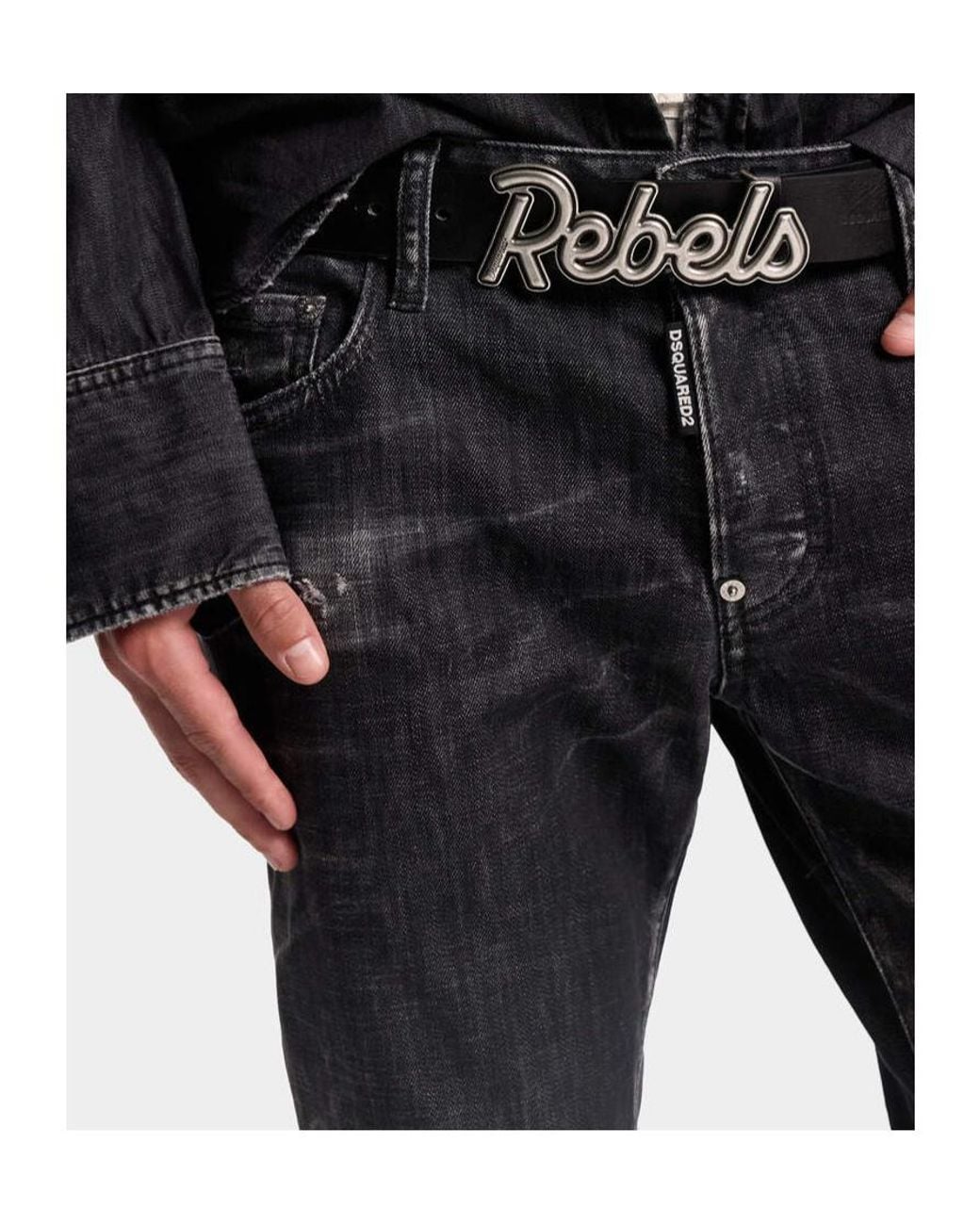 DSquared² Blue Skater Distressed Jeans for men