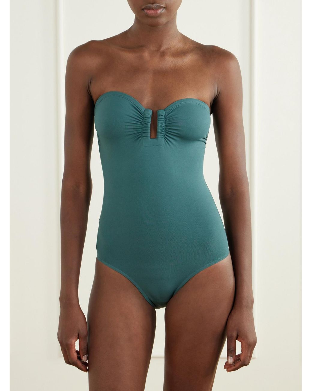 Eres Green Bandeau Swimsuit