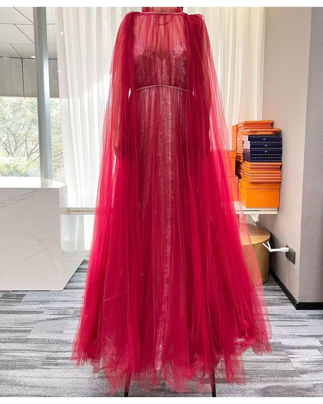 Valentino Red Sleeveless Dress
