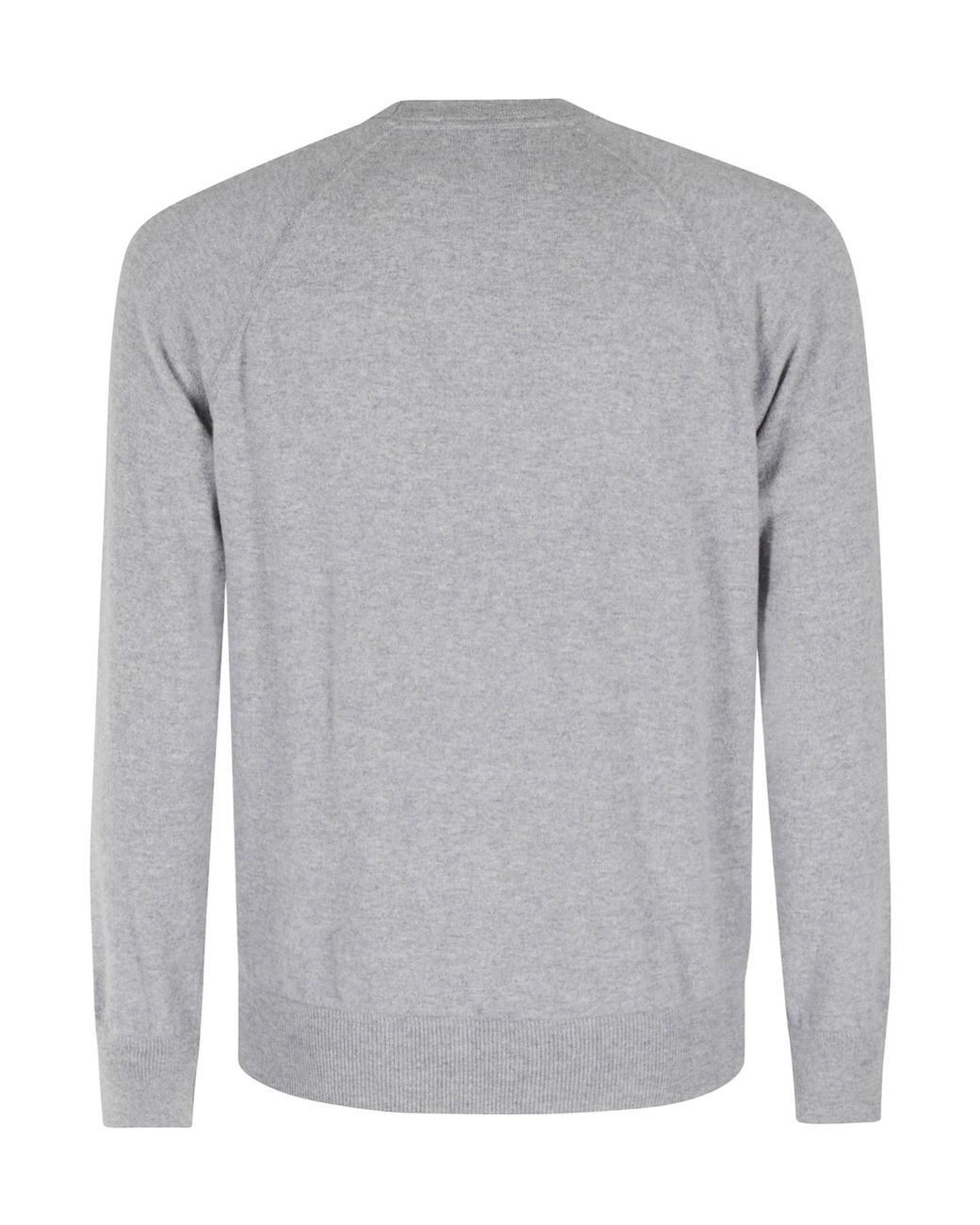 Gran Sasso Gray Cashmere Crewneck Knitwear for men