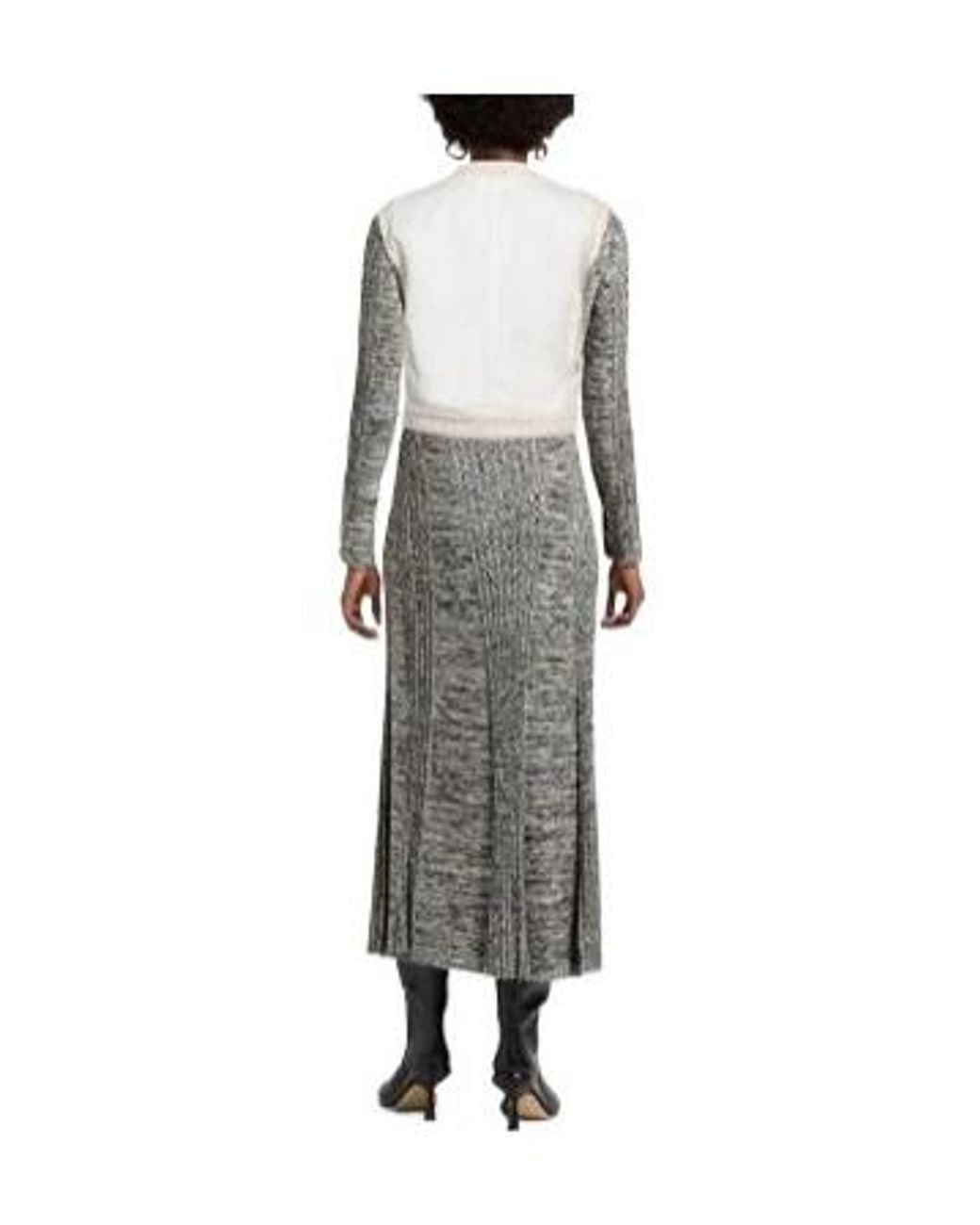 Sportmax White Ivory Denim Outerwear Cotton