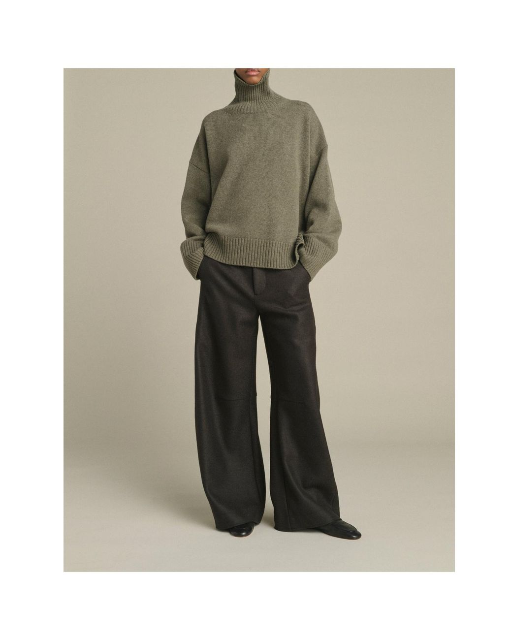 Soeur Green Turtleneck Sweater