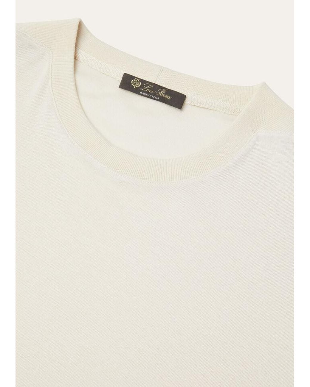 Loro Piana White Mazzorbo T-Shirt for men