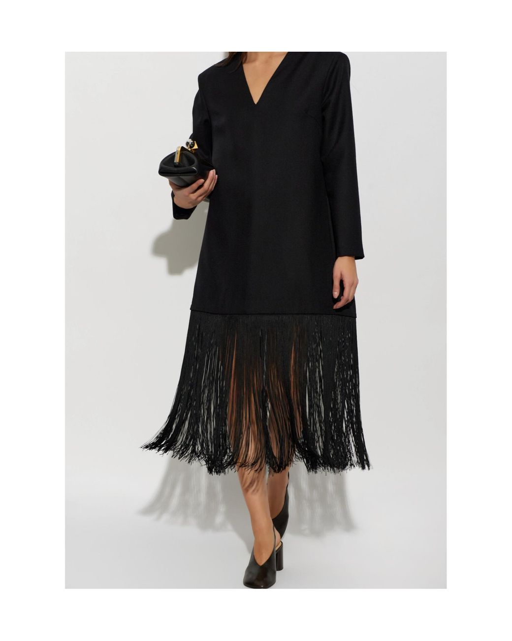 By Malene Birger Black Long-Sleeved Dress