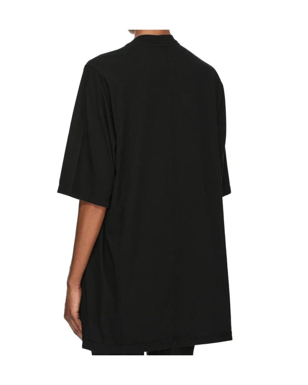 Rick Owens Black Crew Neck Short-Sleeved T-Shirt