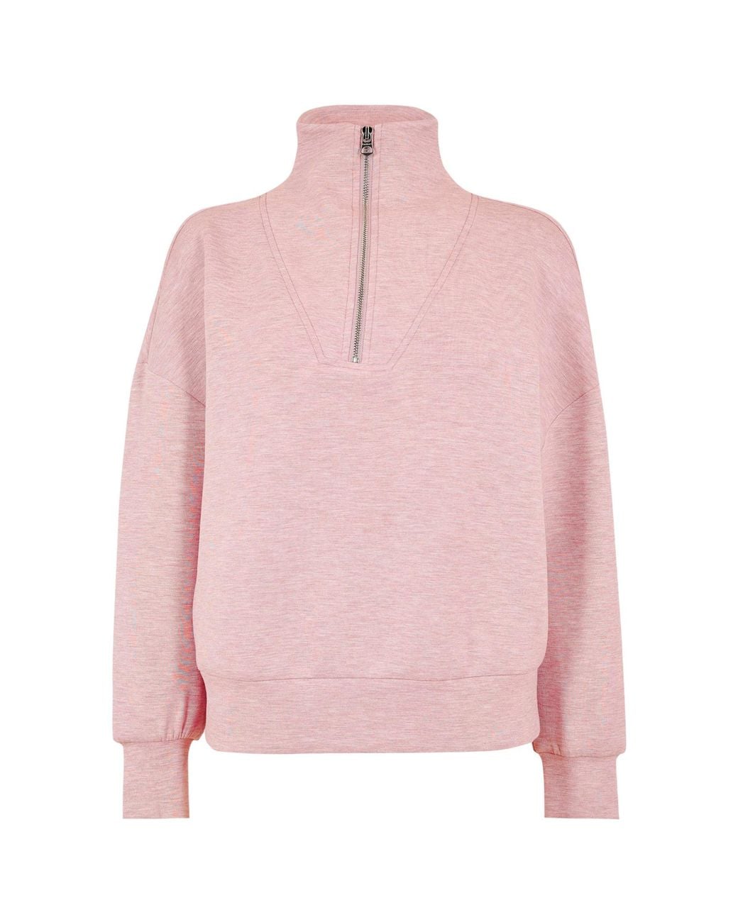 Varley Pink Half-Zip Sweatshirt