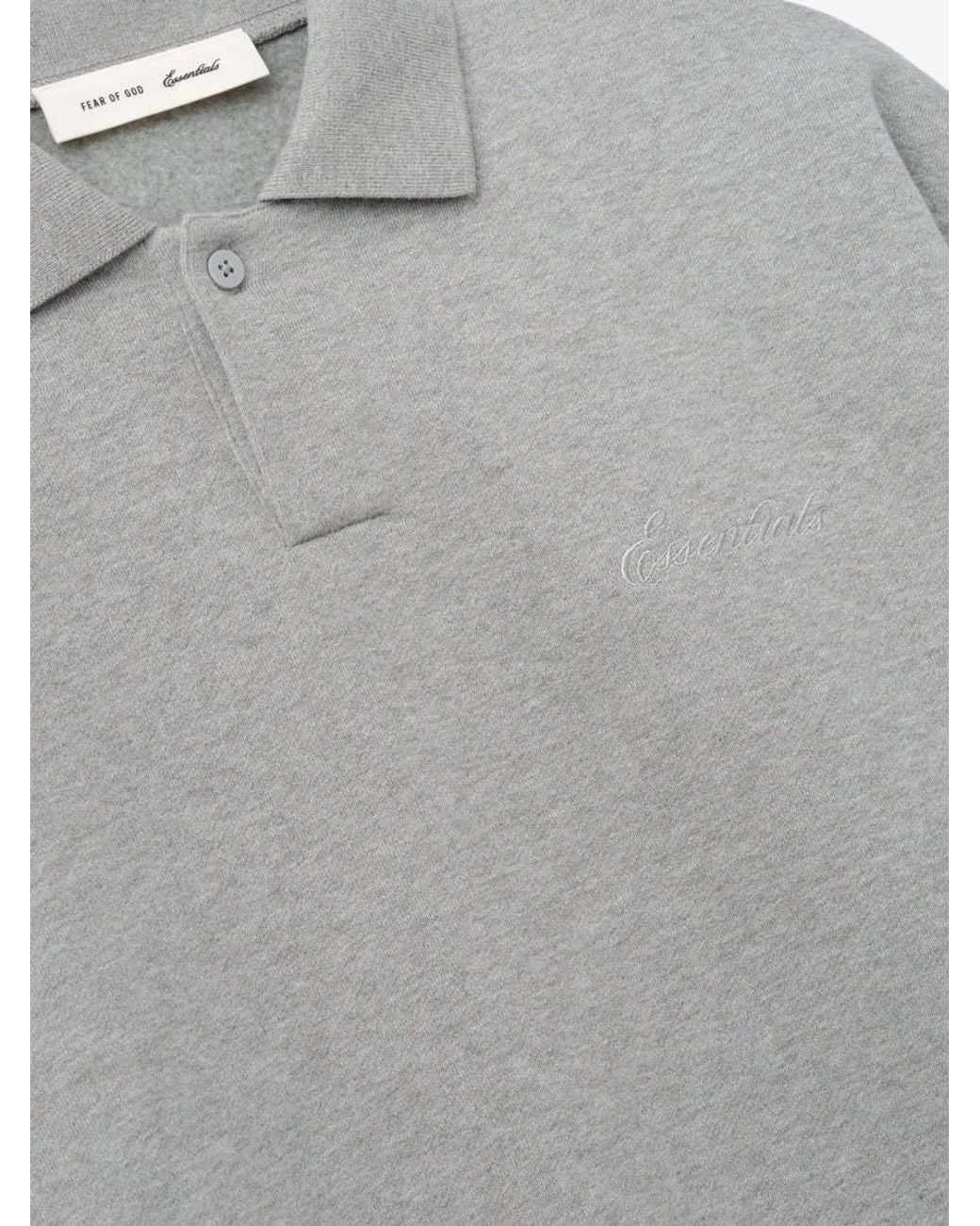 Fear Of God Gray Signature 90S Polo Sweatshirt for men
