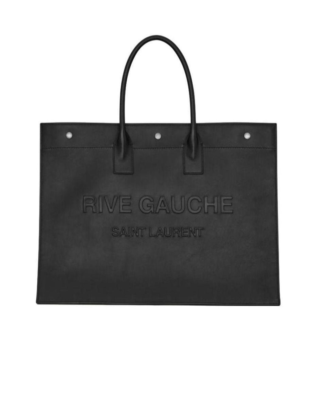 Saint Laurent Black Rive Gauche Large Tote Bag for men