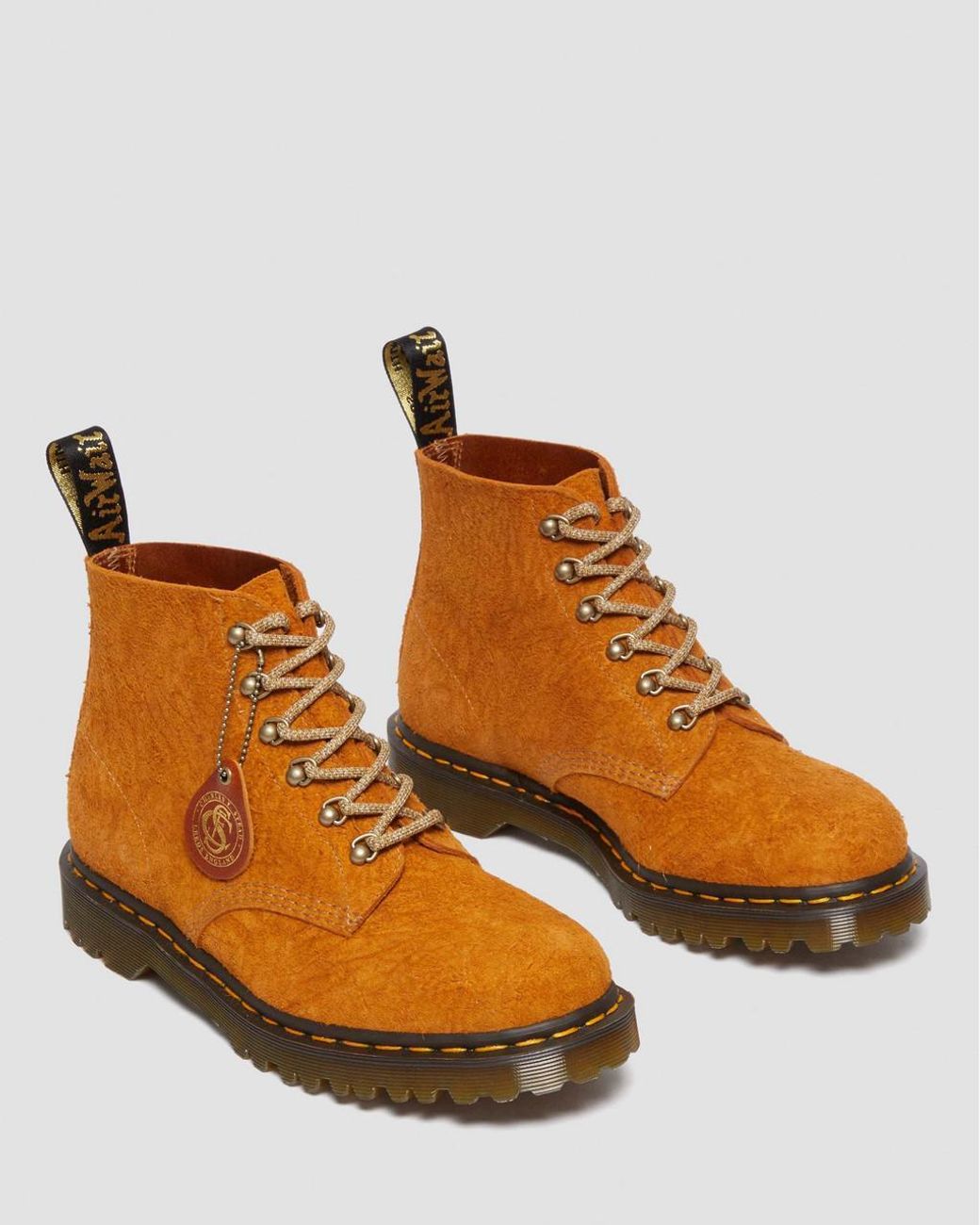 Dr. Martens Brown 101 Lace-Up Suede Boots for men