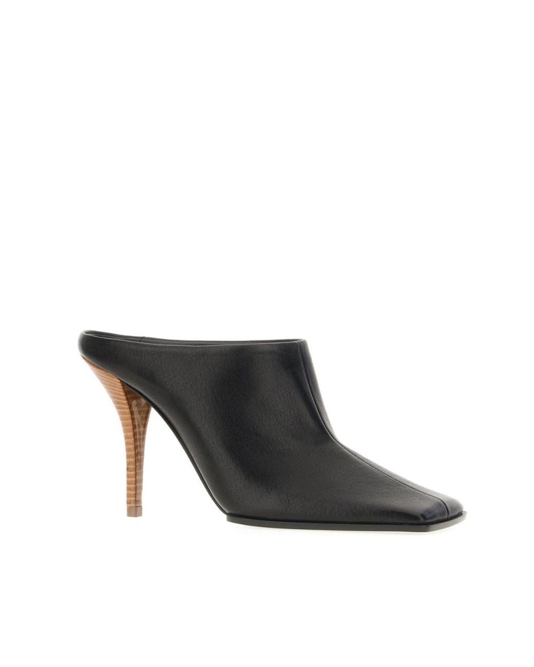 Alaïa Black Alaïa Square-Toe Heeled Mules