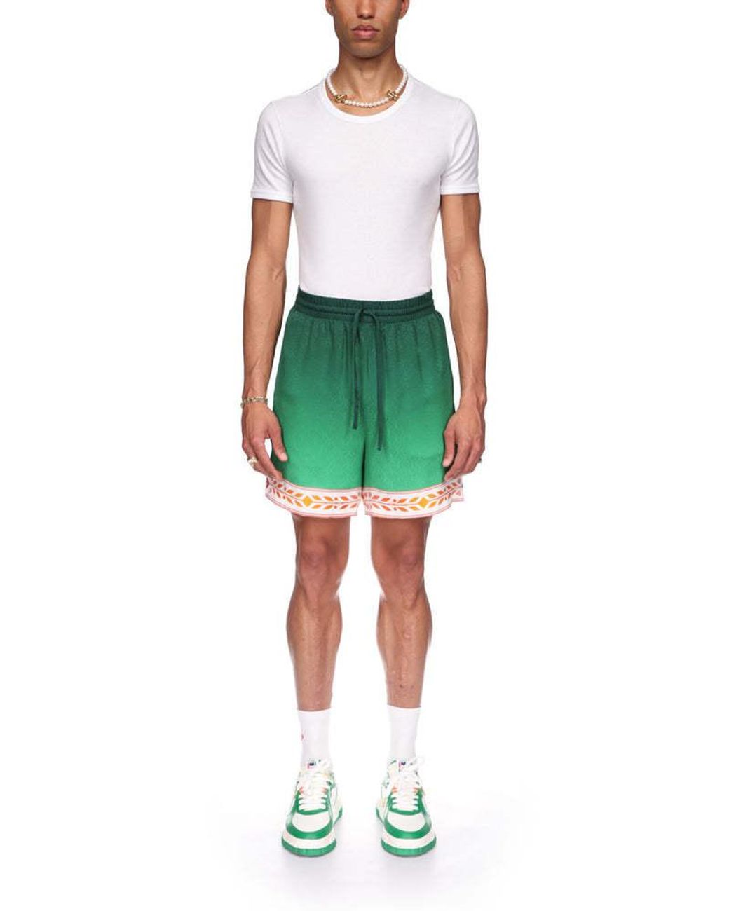 Casablanca Green Casual Shorts for men