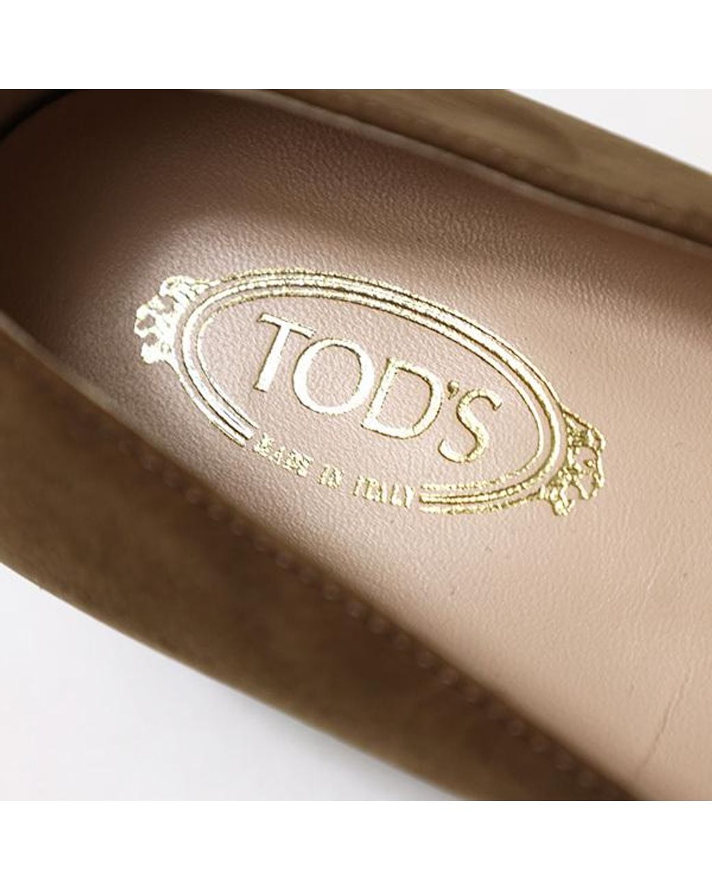 Tod's Brown Round Head Low-Heeled Shoes
