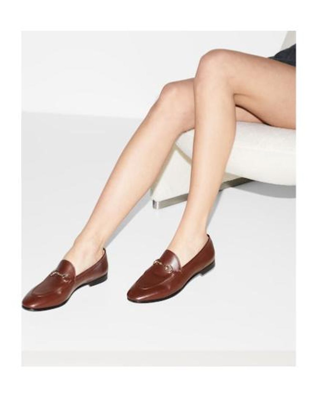 Gucci Brown Jordaan Horsebit Loafers