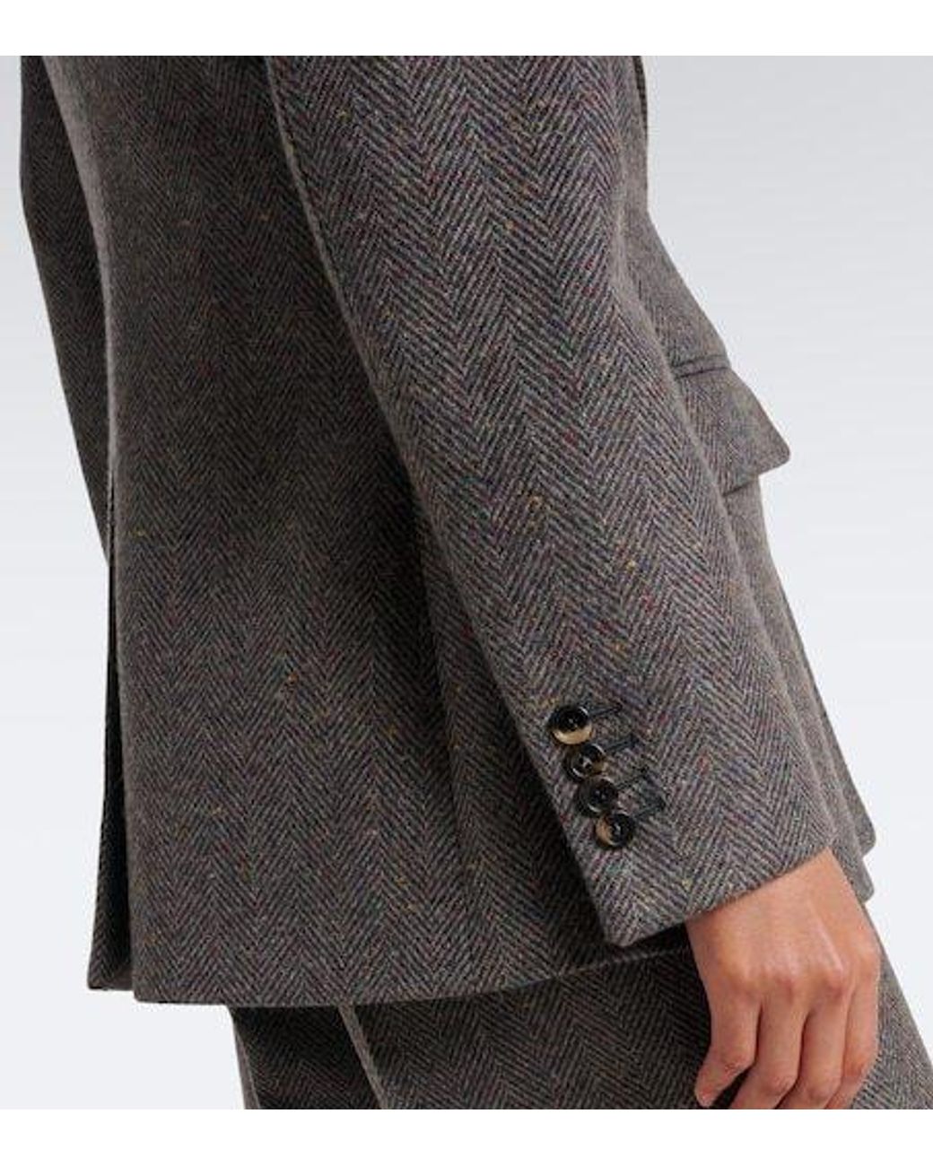 Gabriela Hearst Black Cashmere And Wool Blazer