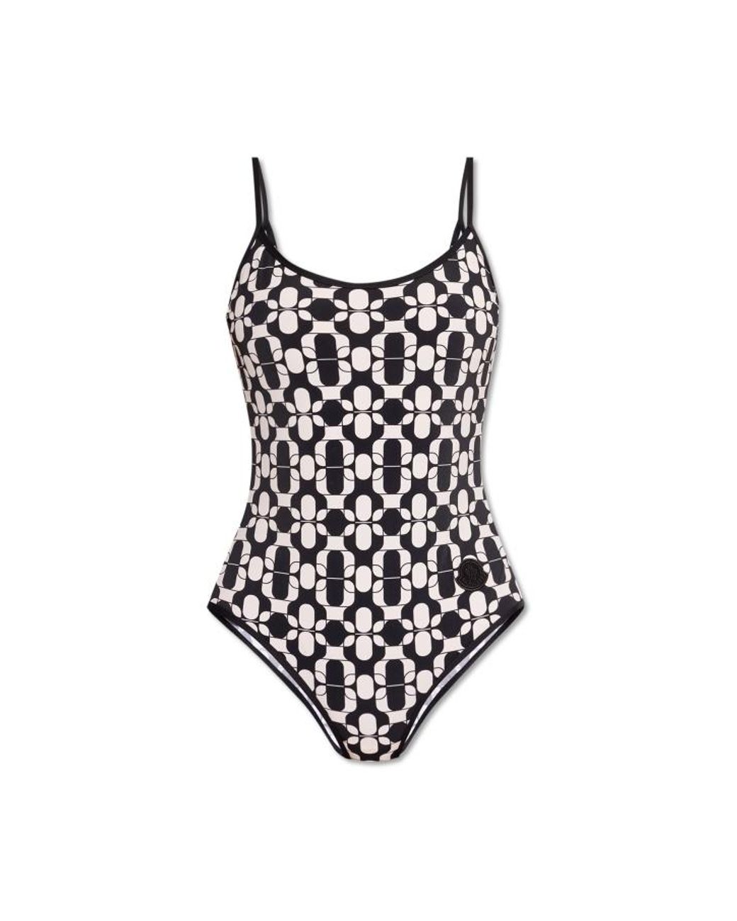 Moncler White One-Piece Swimsuit