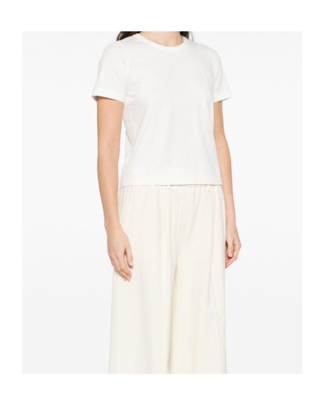 Forte_forte White Crew-Neck T-Shirt