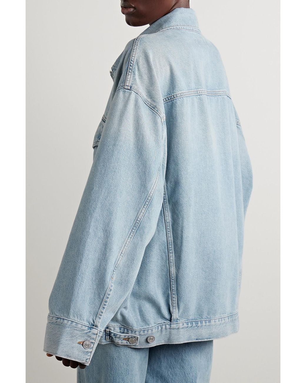 Agolde Blue Wayne Oversized Organic Denim Jacket