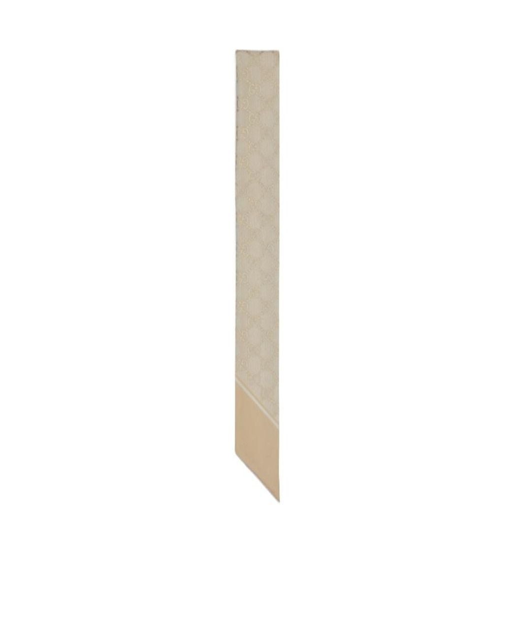 Gucci White Gg Neck Bow