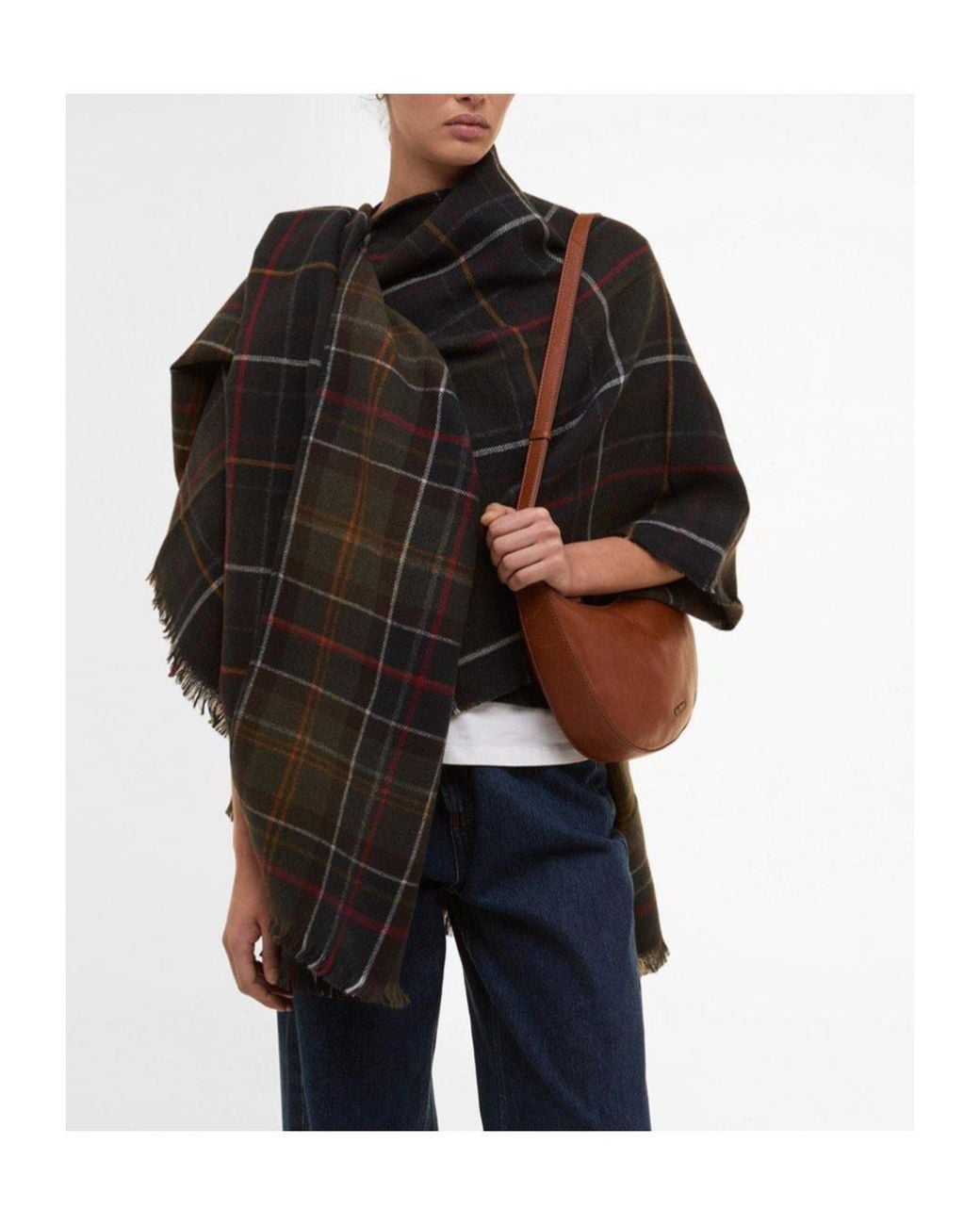 Barbour Black Montieth Scarf