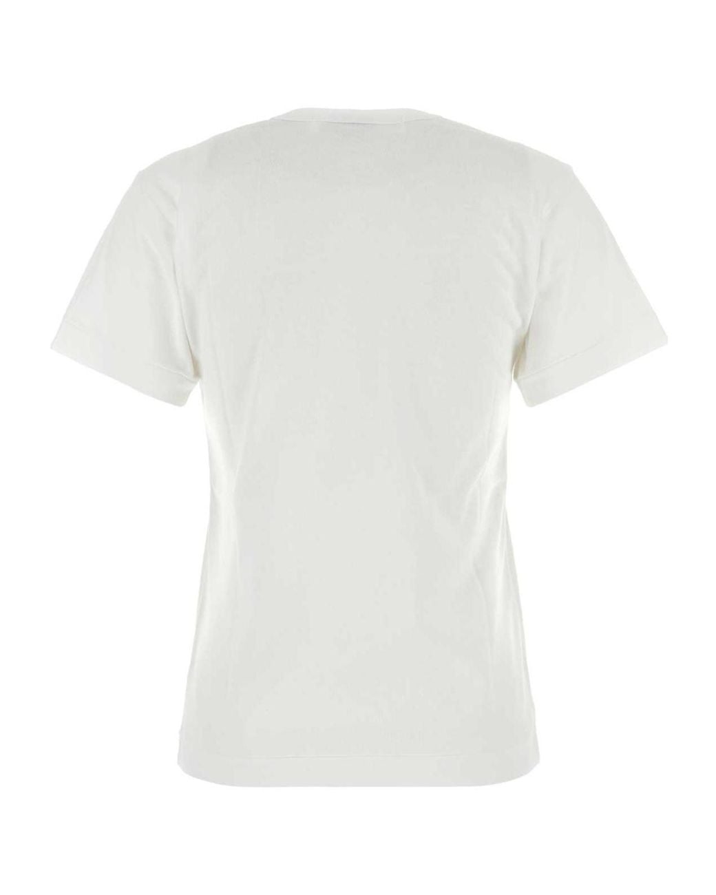 COMME DES GARÇONS PLAY Gray Comme Des Garçons Play Heart Print Crewneck T-Shirt