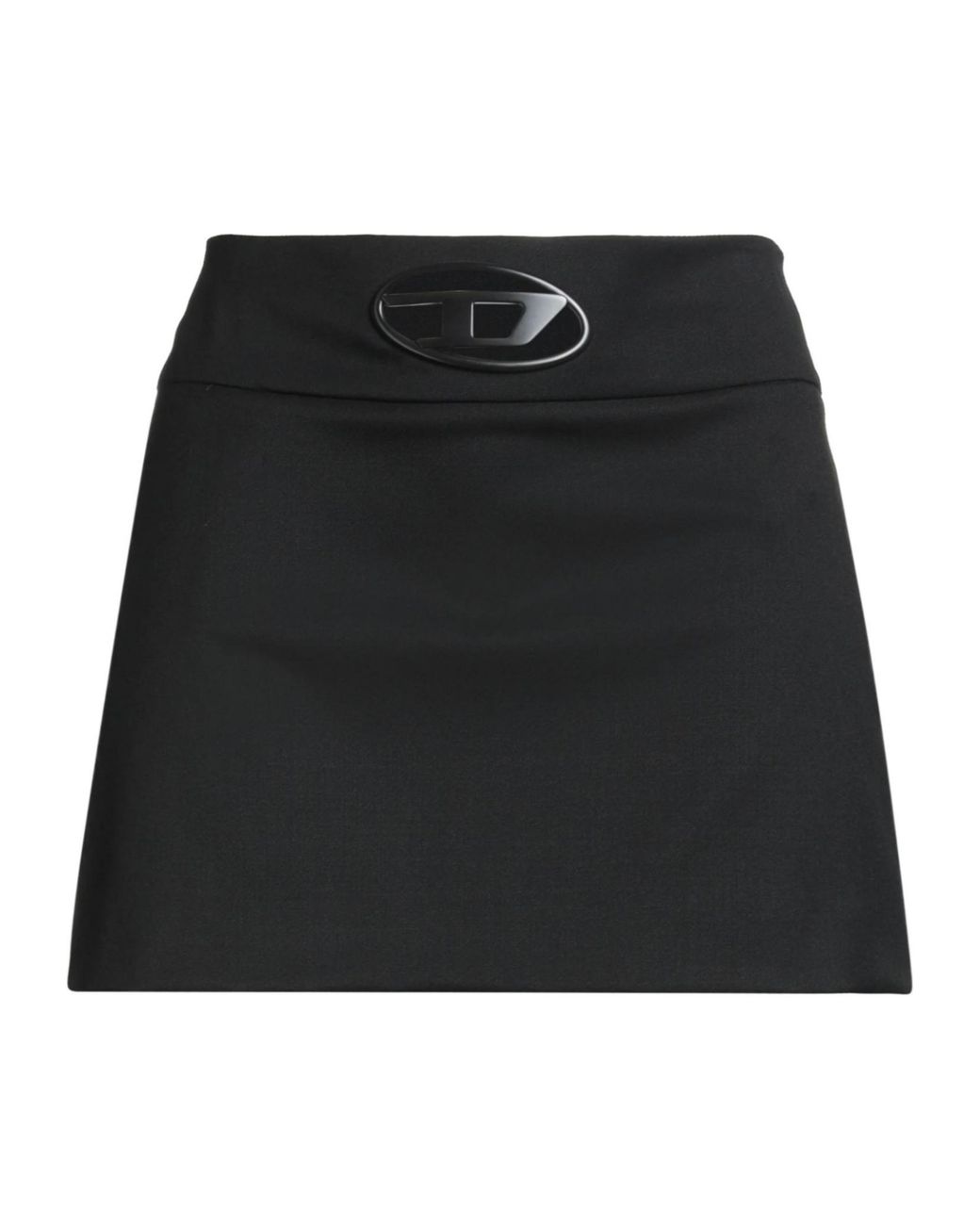 DIESEL Black A-Line Midi Skirt