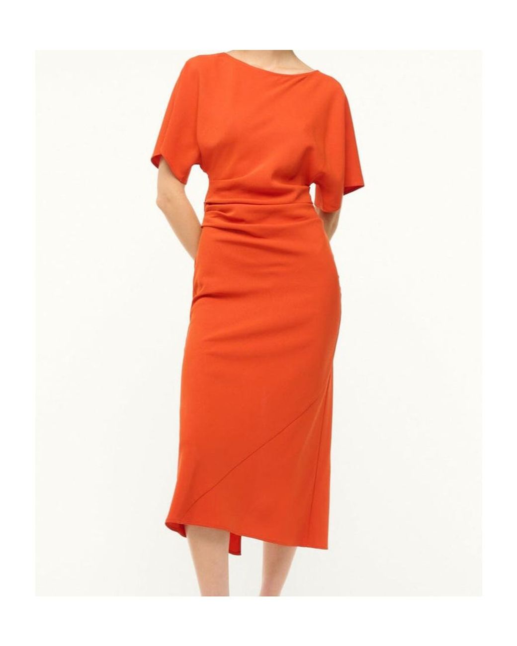 Staud Orange Amelie Dress