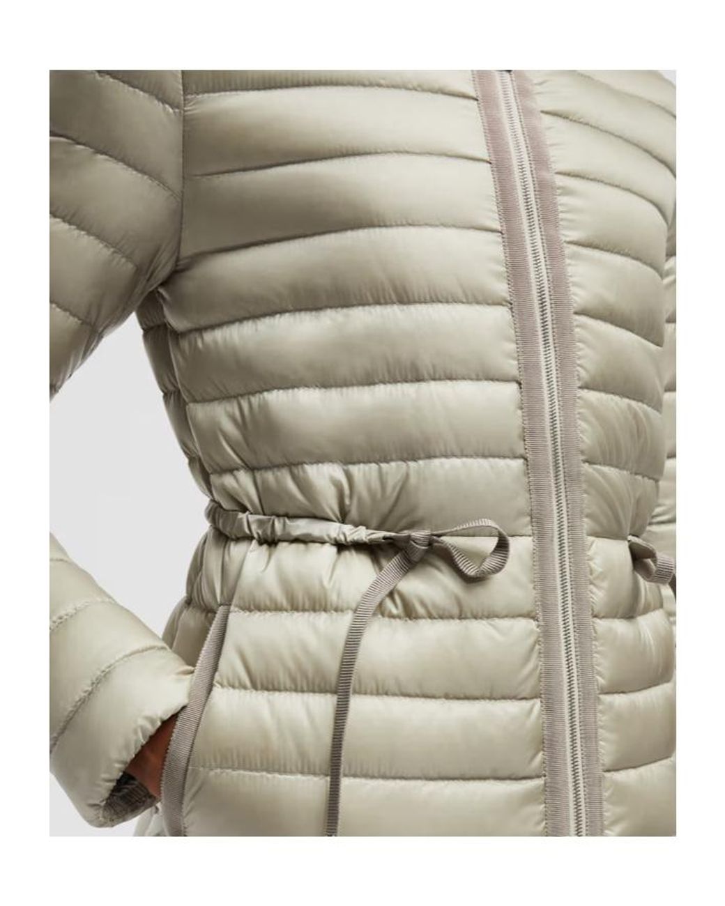 Moncler Gray Raie Short Down Jacket
