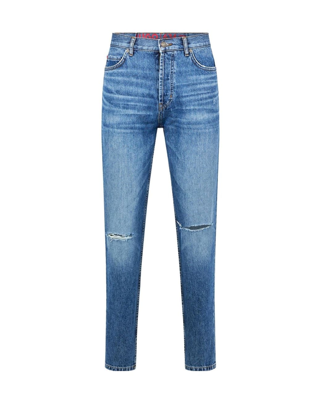 Boss Blue Tapered Jeans for men