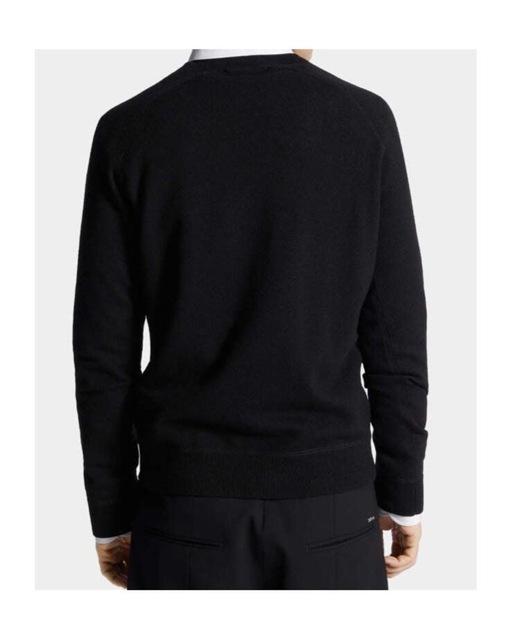 DSquared² Gray Raglan Crewneck Sweater for men