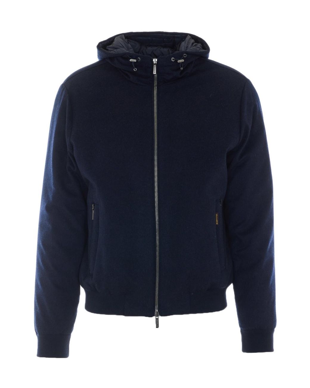 Moorer Blue Oniro Hooded Zip-Up Down Jacket for men