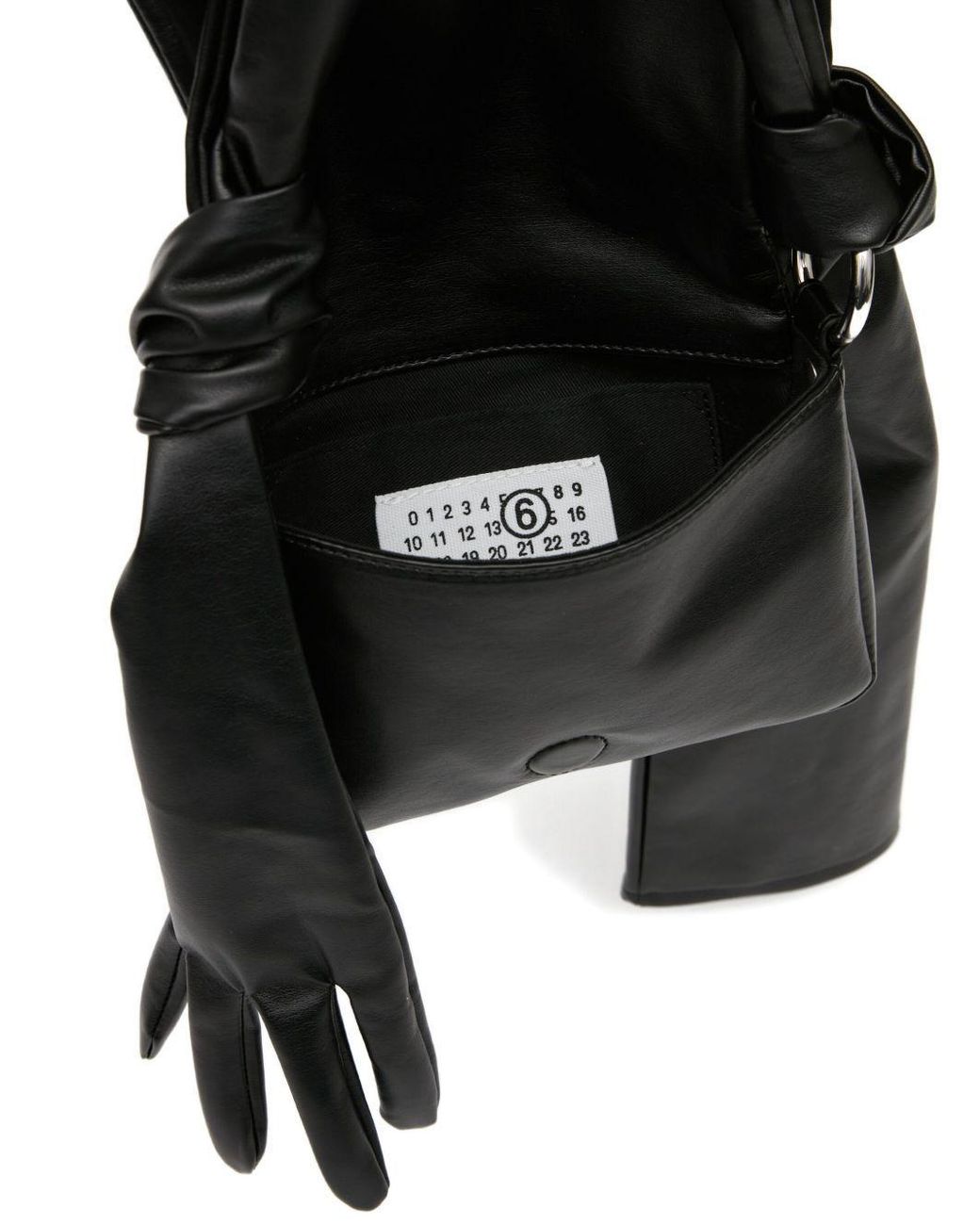 MM6 by Maison Margiela Black Gloves Shoulder Bag