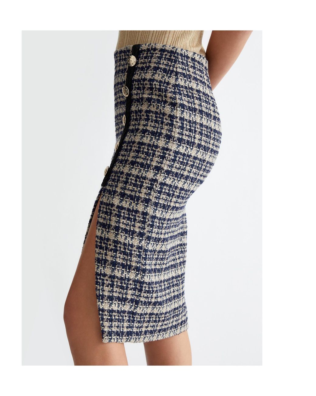 Liu Jo Black Tweed Skirt