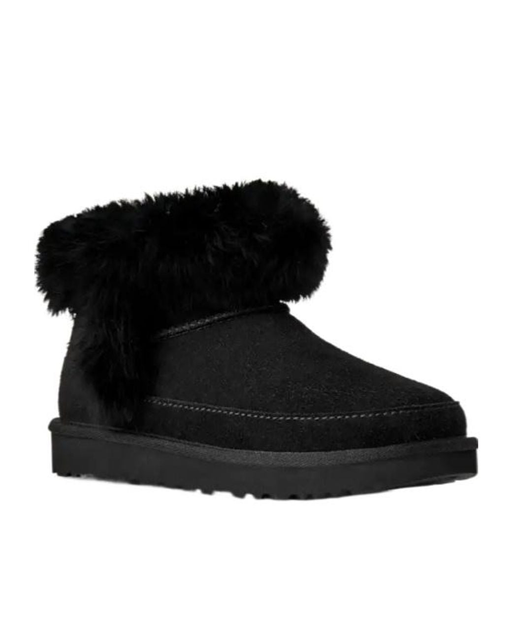 Ugg Black Classic Ultra Mini Chalet Boots