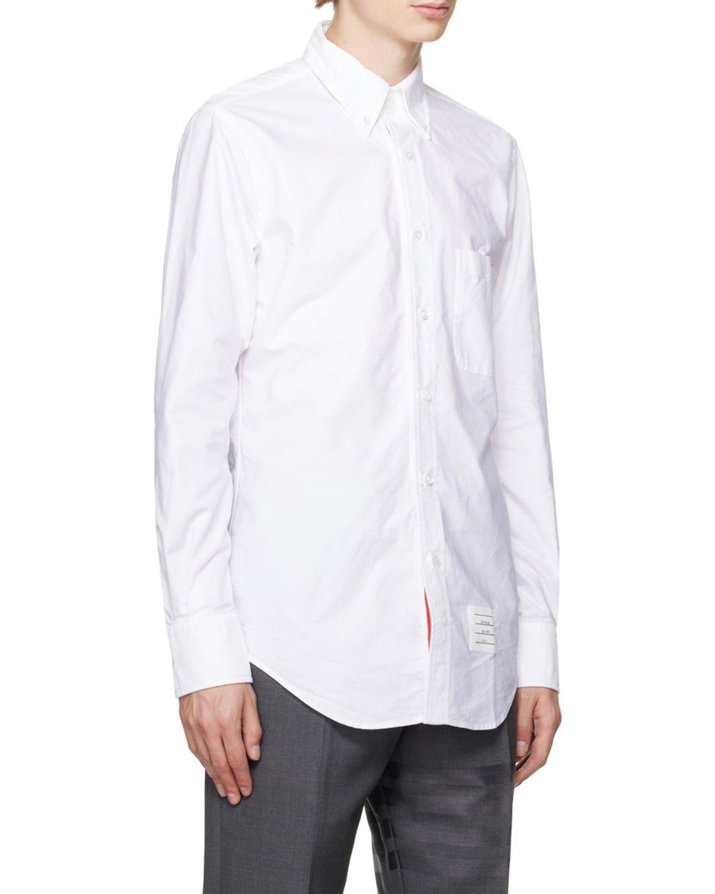Thom Browne White Oxford Shirt for men