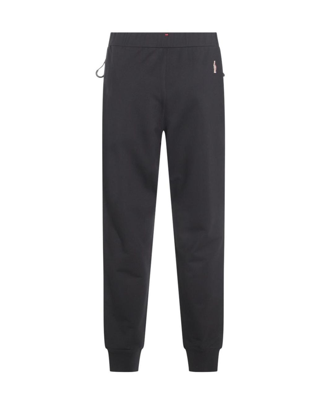 Moncler Black Grenoble Logo Patch Drawstring Jogging Pants