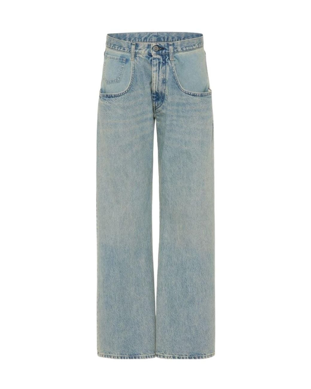 Maison Margiela Blue Wide-Leg Jeans