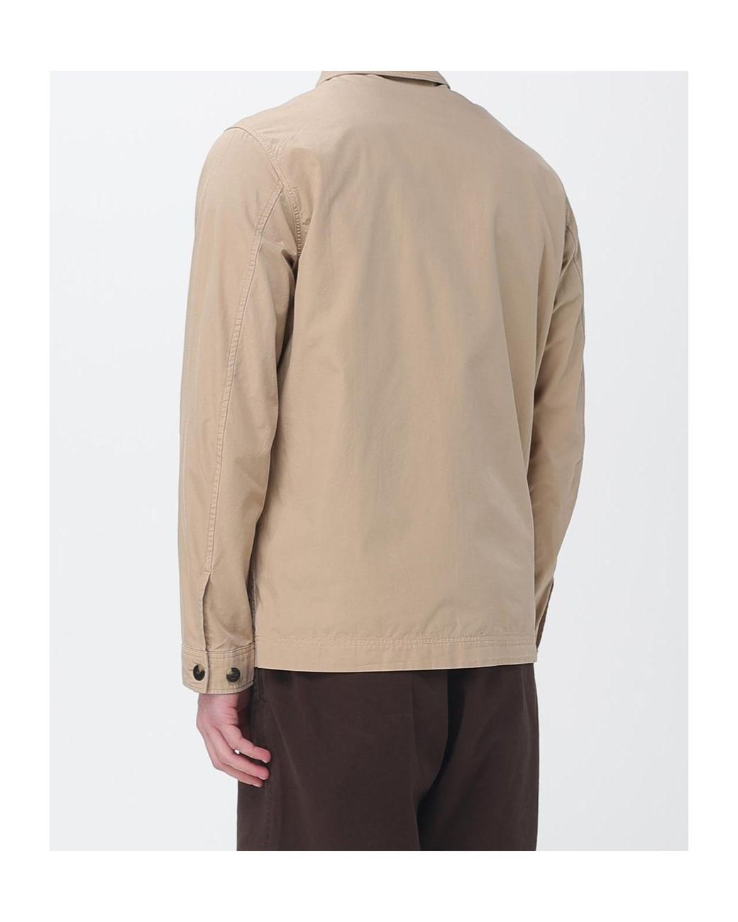 Woolrich Natural Buttoned Pocket Jacket for men