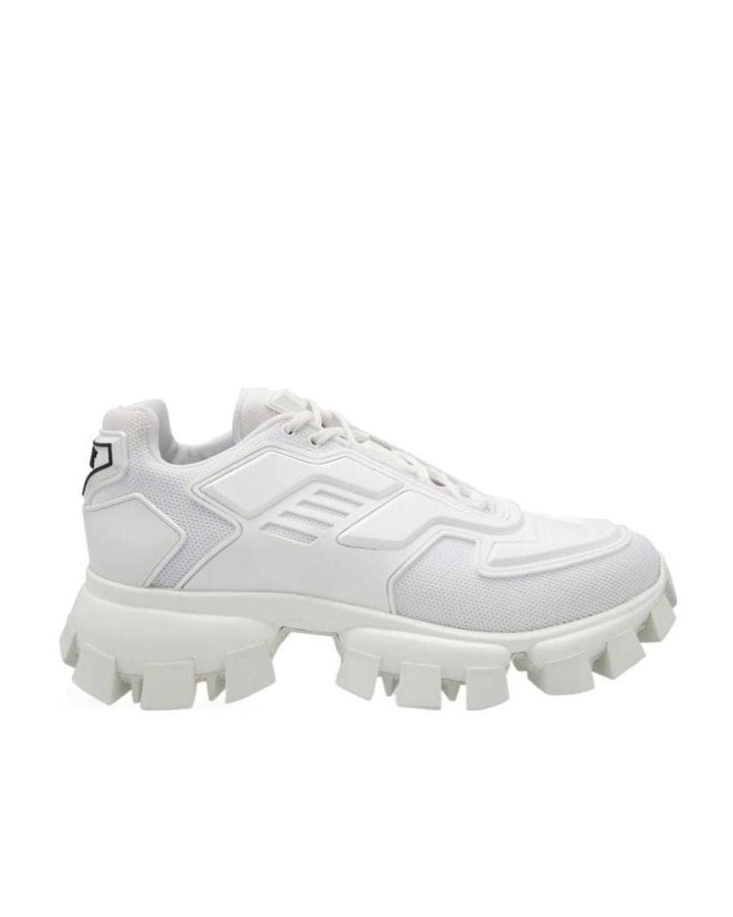 Prada White Cloudbust Thunder Technical Fabric Sneakers for men