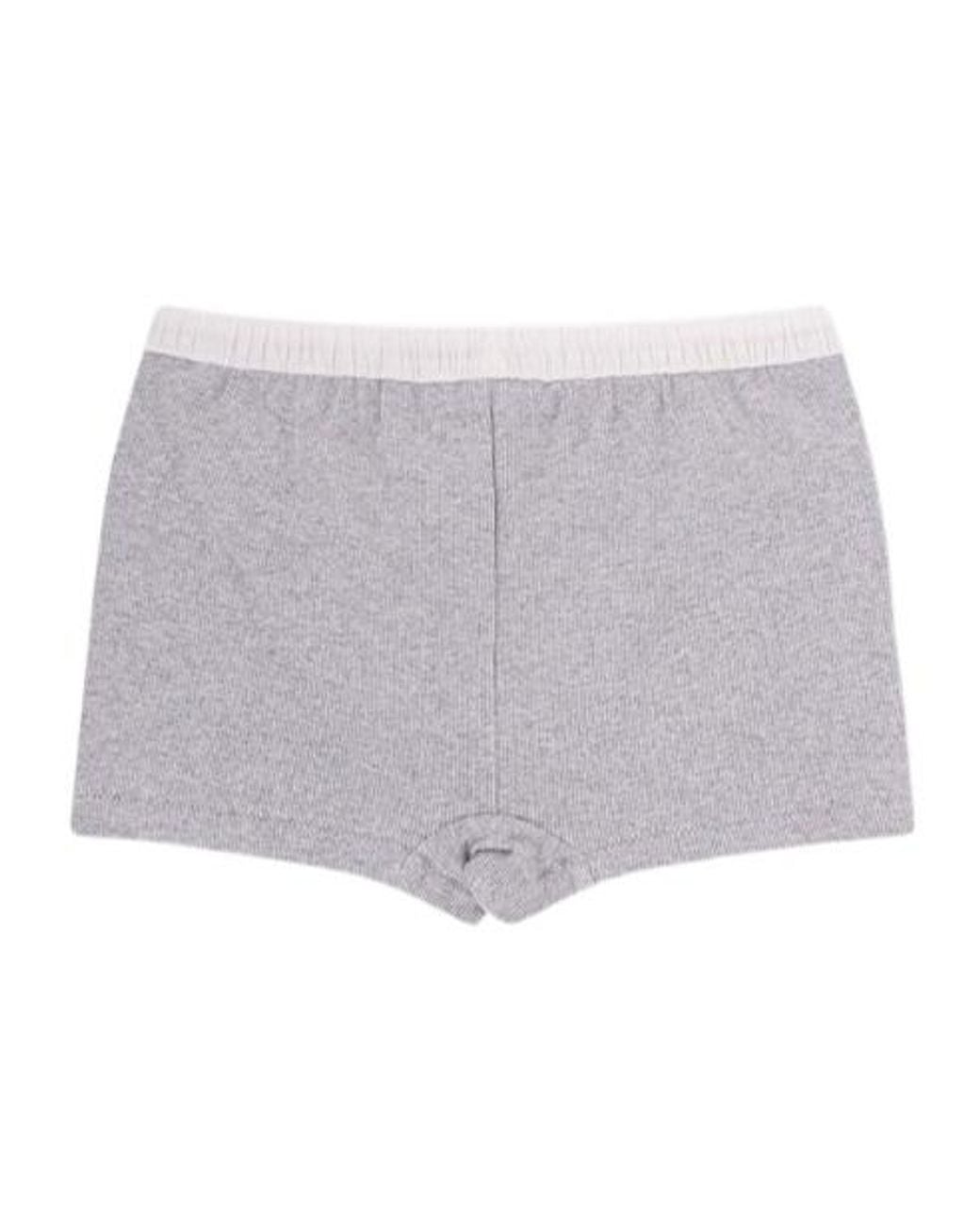 Entire studios Gray Logo Waistband Shorts