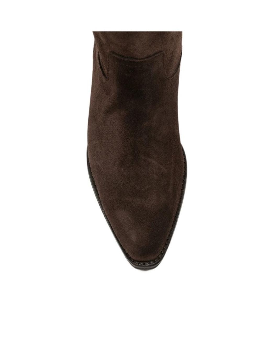 Ba&sh Brown Pointed-Toe Ankle Boots