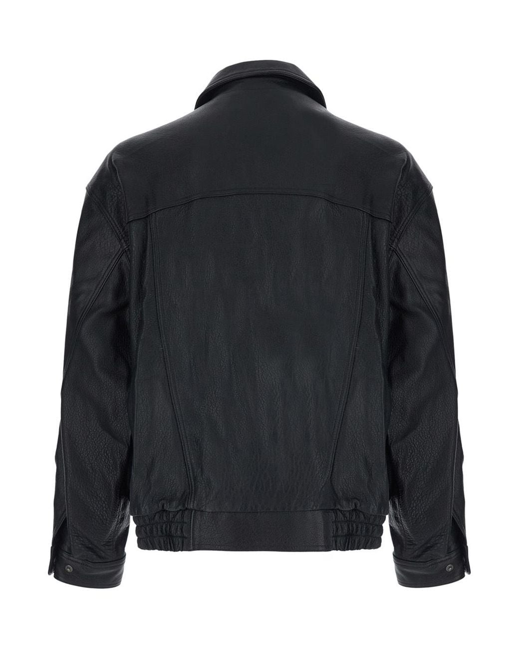 DUNST Black Oversized Leather Jacket
