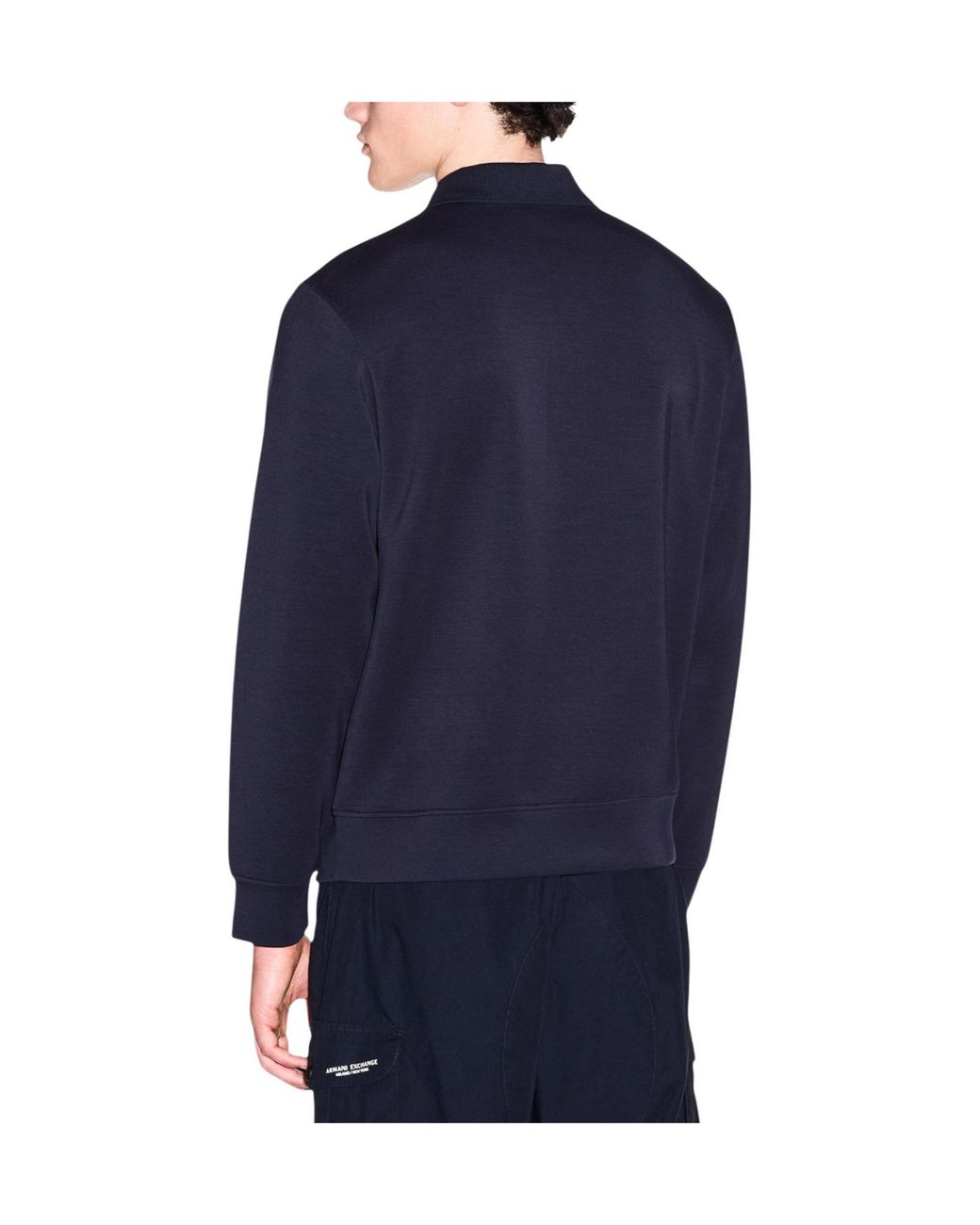 ARMANI EXCHANGE Blue Long-Sleeve Sweatshirt for men