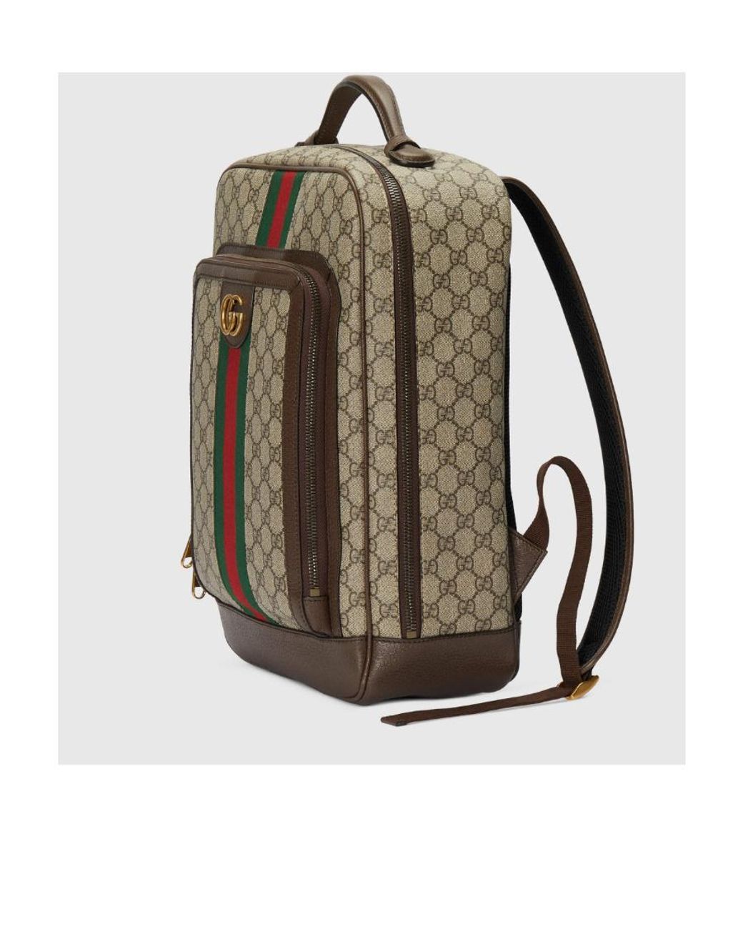 Gucci Green Zaino Ophidia Gg Leather Backpack for men