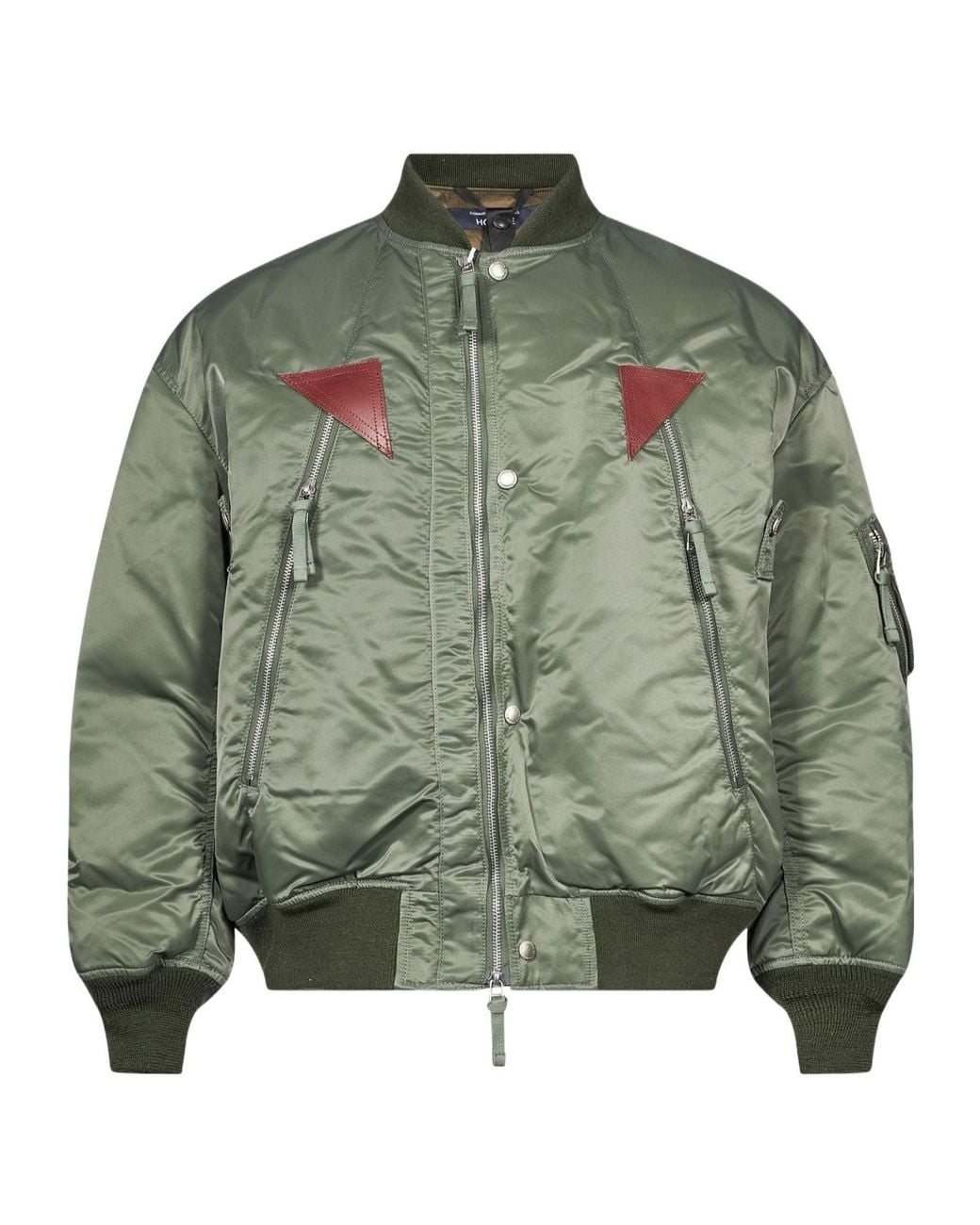 Comme des Garçons Green Homme Zip-Up Bomber Jacket for men