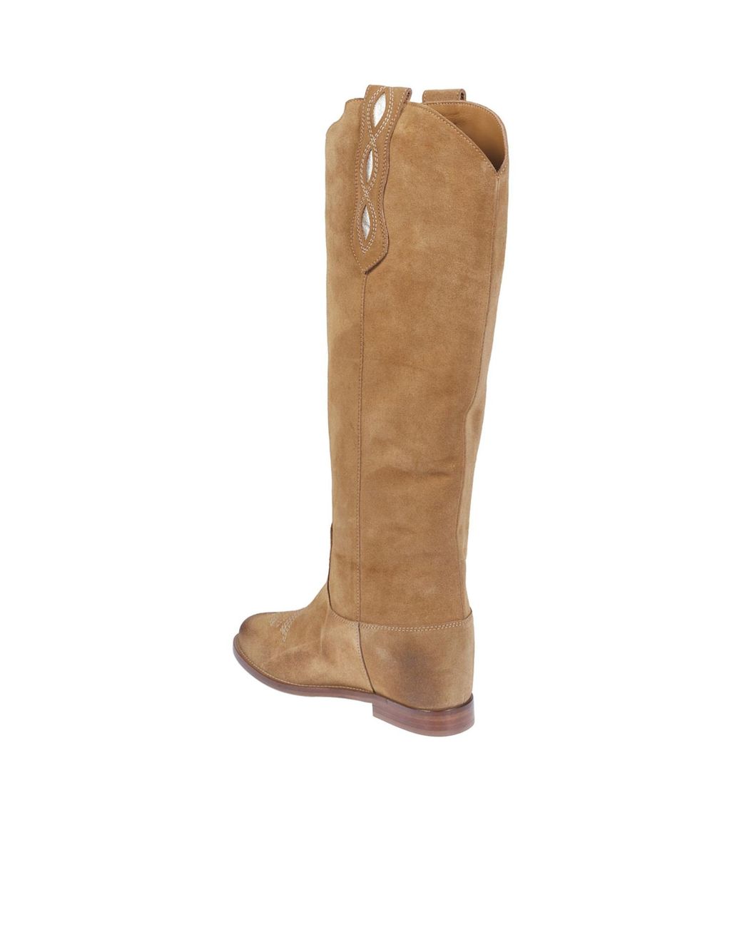 Via Roma 15 Brown Embroidery Panel Boots